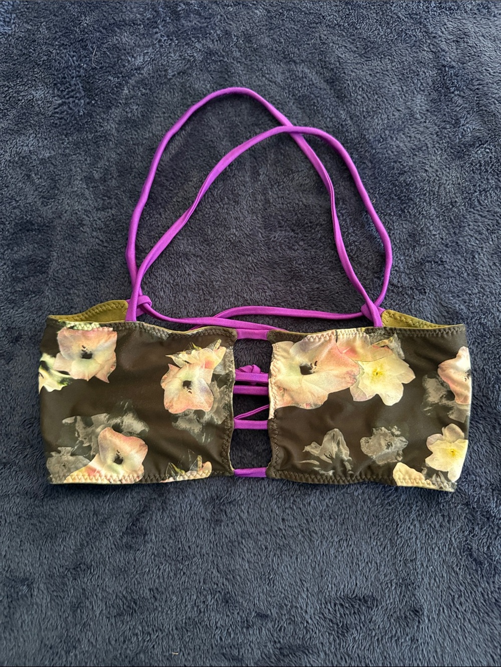 Savage Swim Jessie Top - Orchid and Olive